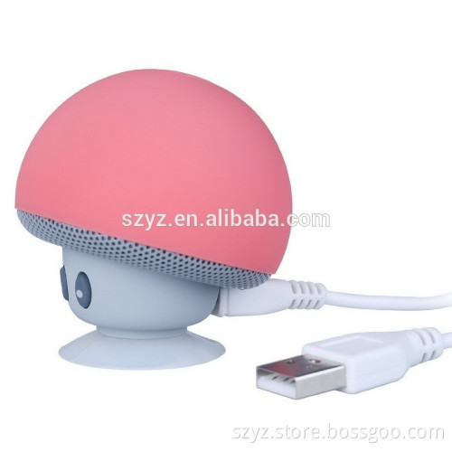 2016 Wireless Bluetooth Waterproof Silicon Suction Cup Handfree Mini Mushroom Speaker for Iphone ipad